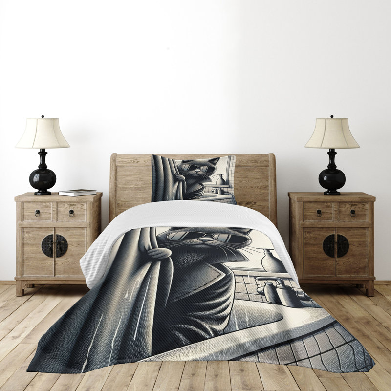 Polyester Coverlet, Twin Coverlet / Bedspread + 1 Standard Sham
