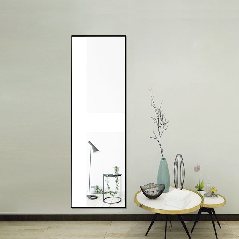 Metal Rectangle Mirror, Black