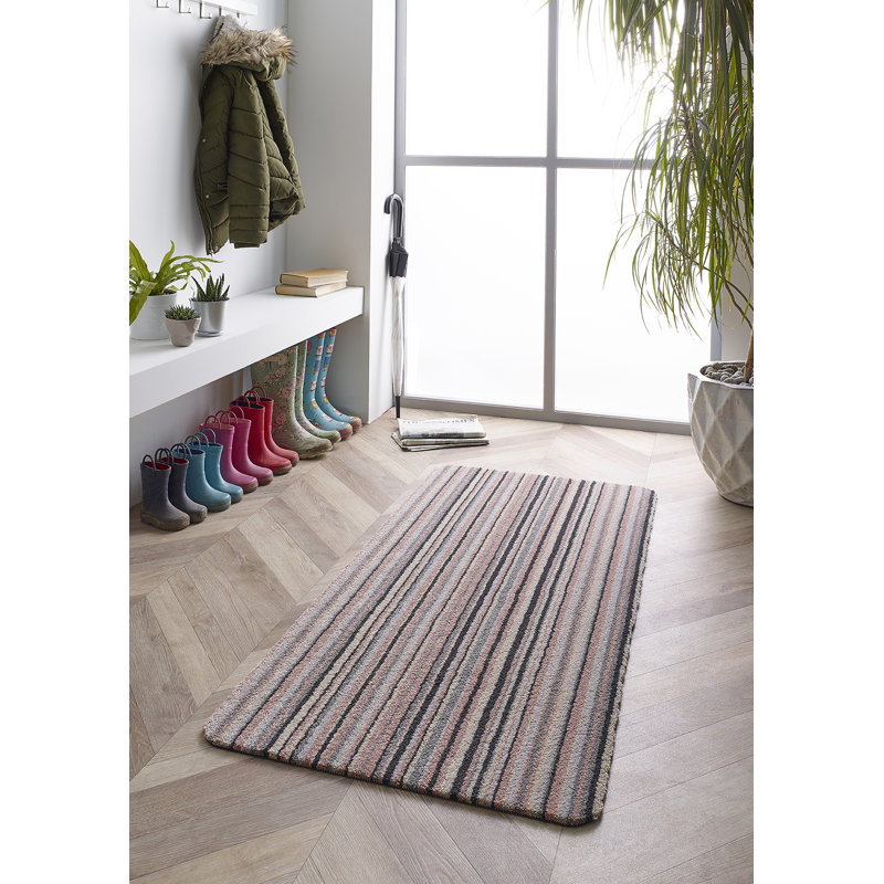 Runner Striped 67cm X 300cm Area Rug