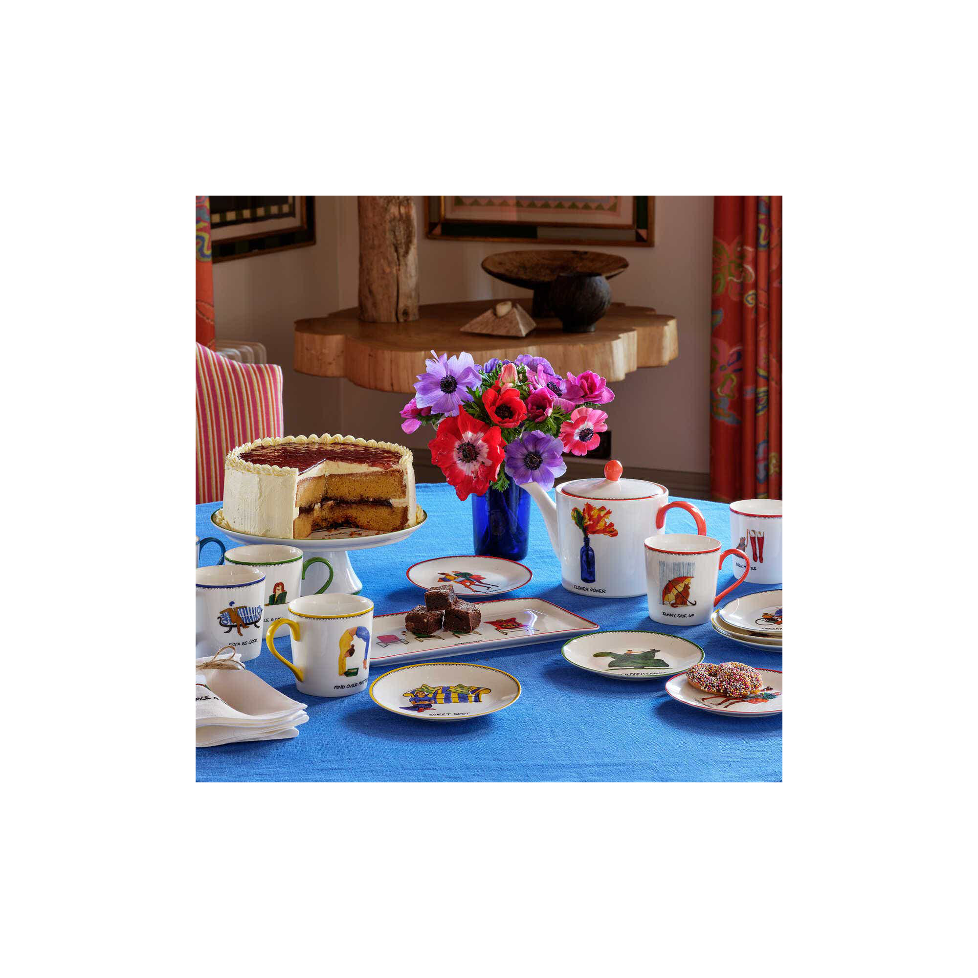 6" Tidbit Plates, Set of 4