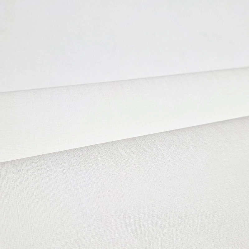 Rouleaux de papier peint uni texturé blanc