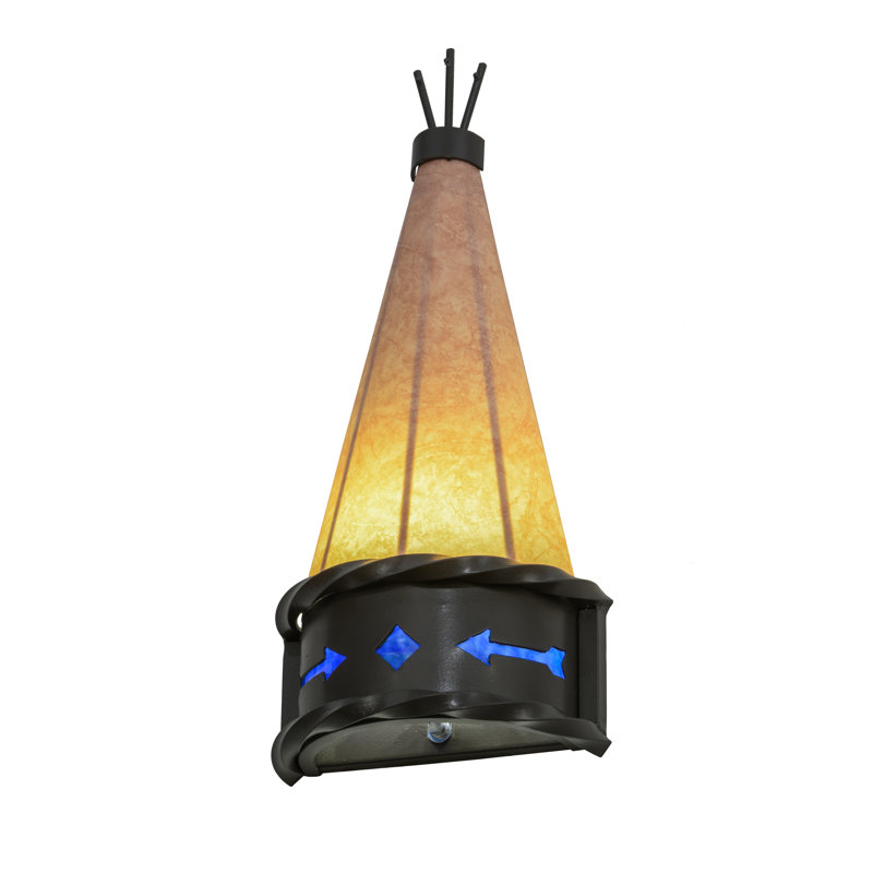 Rustic Lodge Flush Mounted Sconce