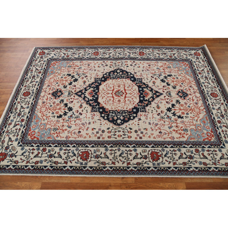 Tapis turc en laine Kashan Mohtasham 5x7