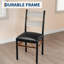 Ensemble de table de salle à manger 5 pièces 43,31 "pour 4 personnes, table de cuisine en bois rétro avec 4 chaises rembourrées