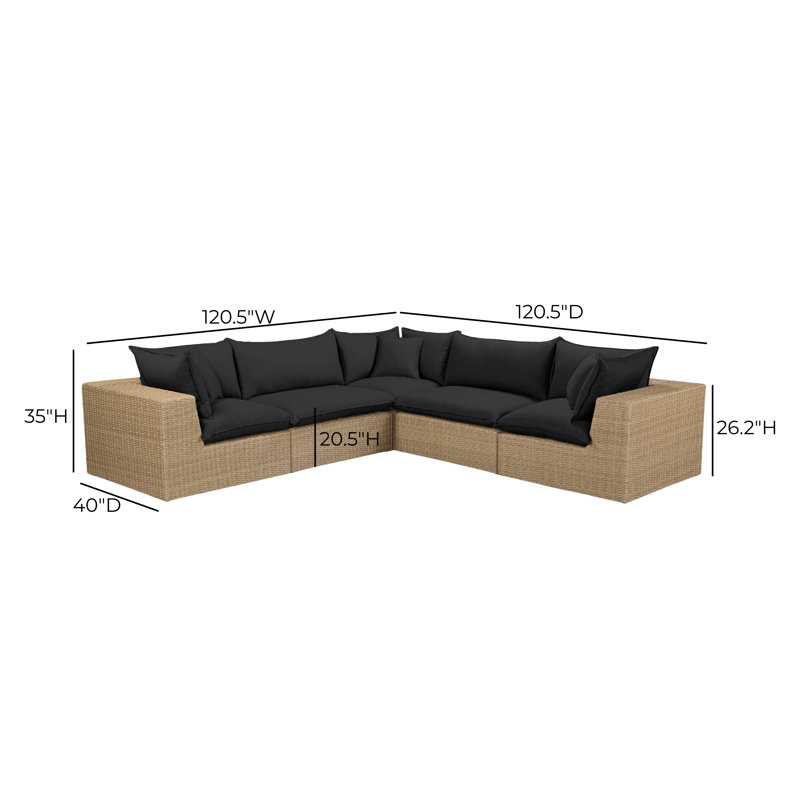Canapé modulaire d'extérieur Cali