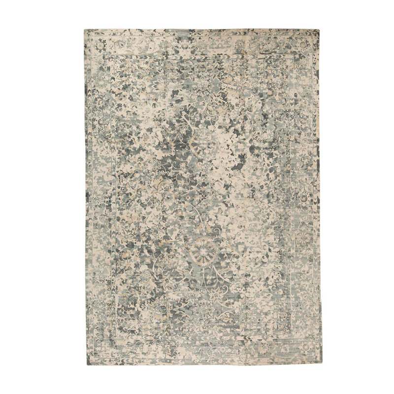 Tapis gris tissé à la main