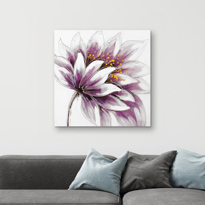 flower - 32"x32" art on canvas