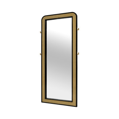 34.15" W Coastal Floor Mirror