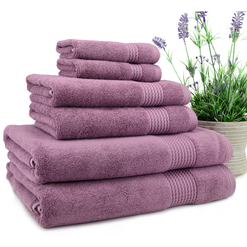 Ensemble de serviettes 6 pièces Adlena, Damson