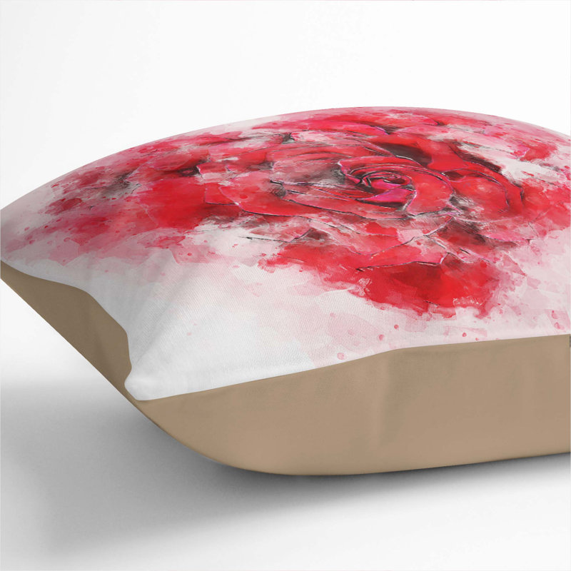 Square Throw Cushion, Stone, 55cm H x 55cm W x 20cm D