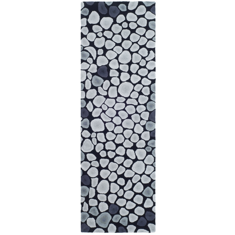 Kurland Soho Hand Tufted Wool Abstract Rug, Runner 2'6" x 12'