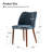 Kanalu Modern Upholstered Dining Chair with Solid Wood Legs-93594124