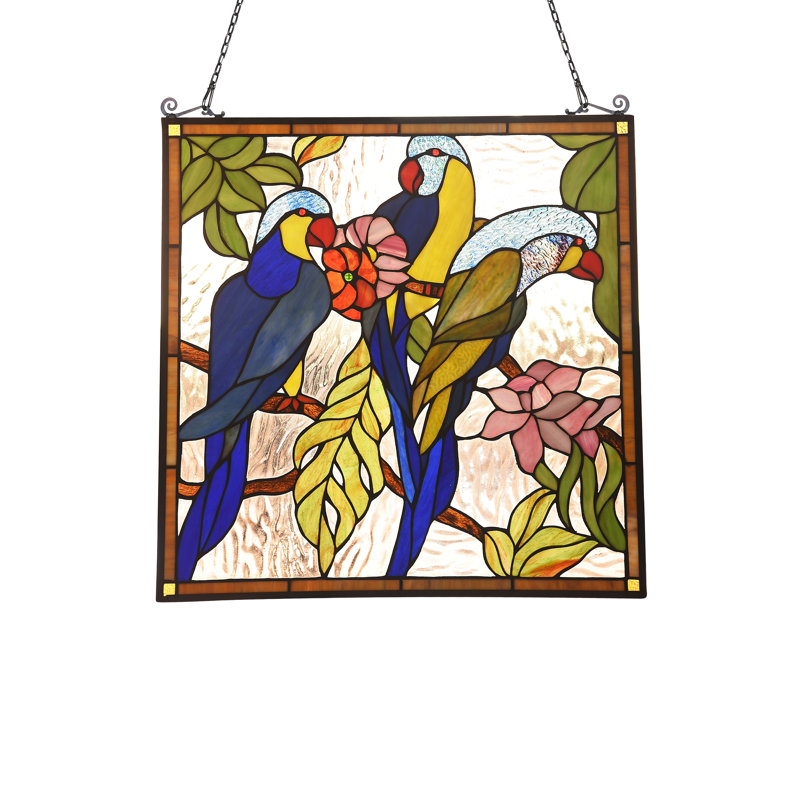 Panneau de fenêtre en verre tiffany
