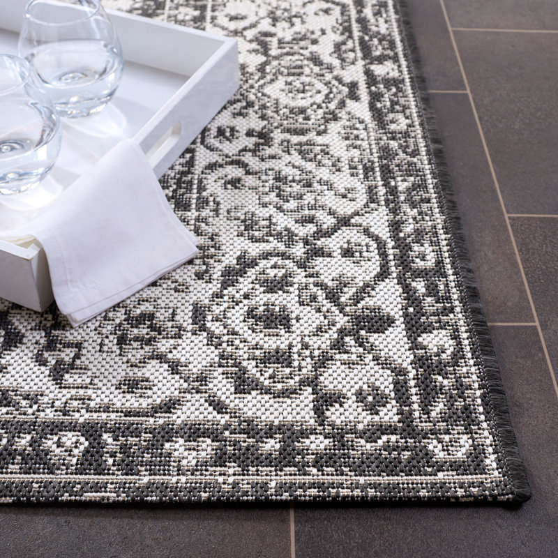 Adler Performance Oriental Indoor/Outdoor Area Rug, Runner 2'2" x 12'