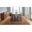 Tapis bleu contemporain en laine noué à la main à motif géométrique moderne géométrique-124205741