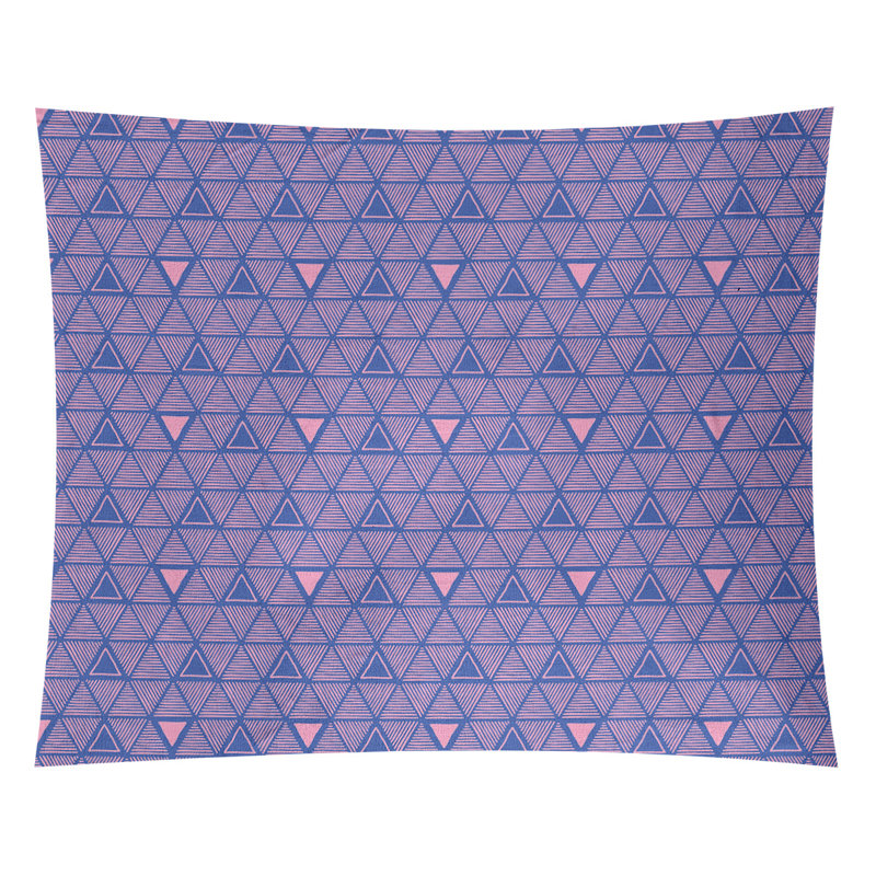 Tapisserie, Bleu/rose, H 51 po x l 60 po