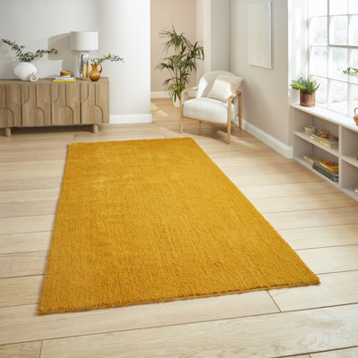 Solid Colour Table Tufted Area Rug