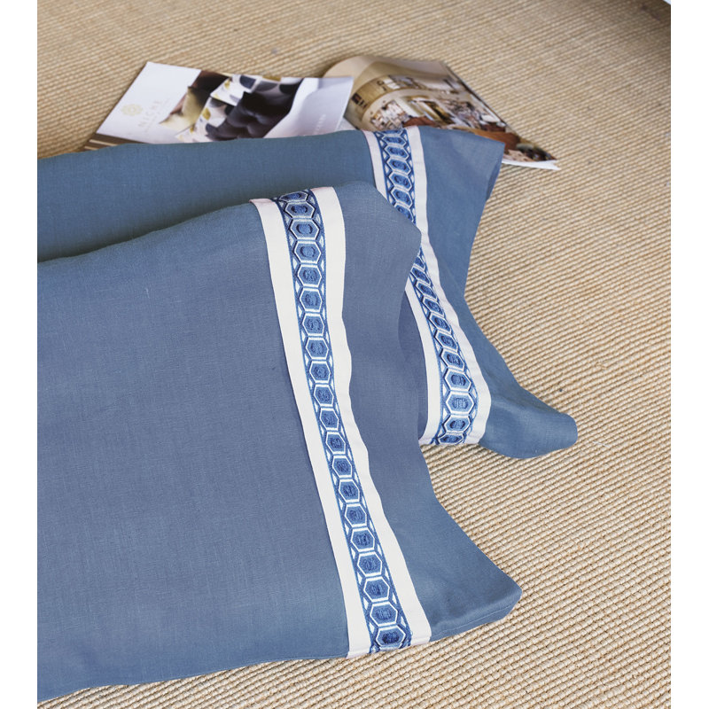 Indigo Linen Sham, King