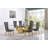 Kemya Glass Top Double Pedestal Dining Set-1433101442-1433101453-1433267831