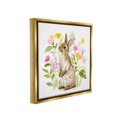 " Bunny In Spring Nature " by Victoria Barnes