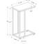 Table d'appoint Table d'appoint en forme de C Table d'appoint moderne Table de salon Table d'appoint de chambre à coucher-1778943488-1763208793