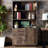 Dazani 70"H Wood Bookcase with Drawers and Cabinet