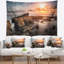 Tapisserie coast coucher de soleil au-dessus de rocky africain-28509789