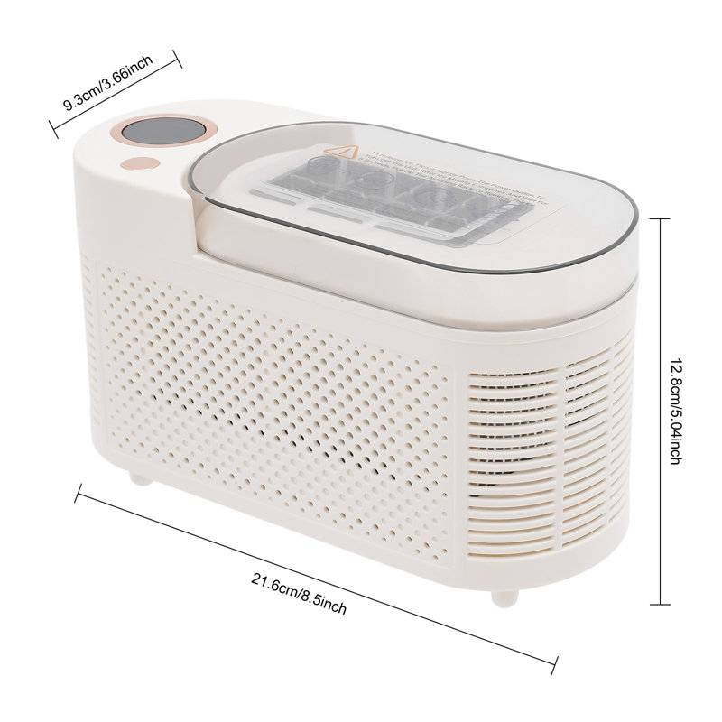 Mini Countertop Ice Maker Compact Ice Machine For Home/Car/Travel, White