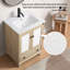 Base de meuble-lavabo en bois prêt à assembler avec meuble-lavabo 24 po de largeur sans lavabo