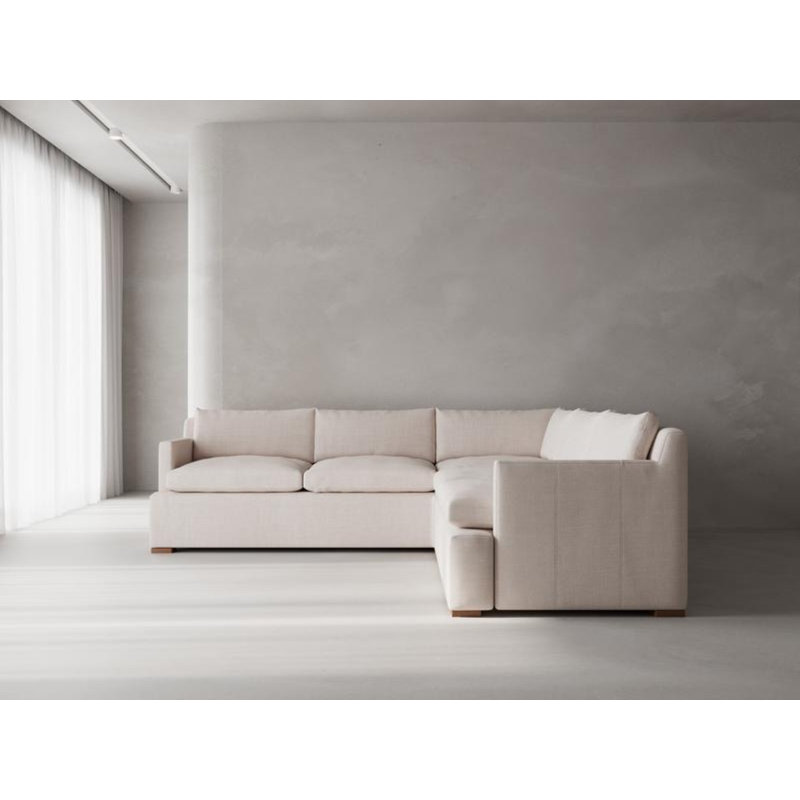 Canapé modulaire Ghost, Mélange de polyester ivoire Nevis