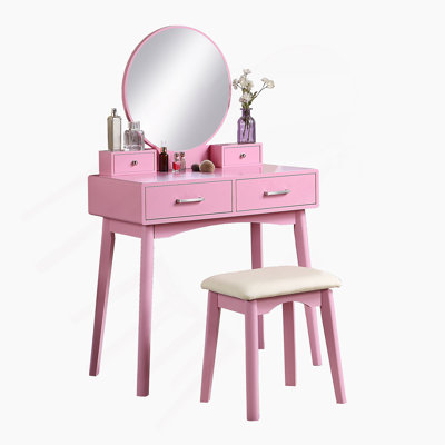 Ensemble coiffeuse et tabouret Liannon