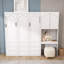 Grand lit escamotable 1 tiroir avec armoire latérale réversible et lumières DEL-1878109848