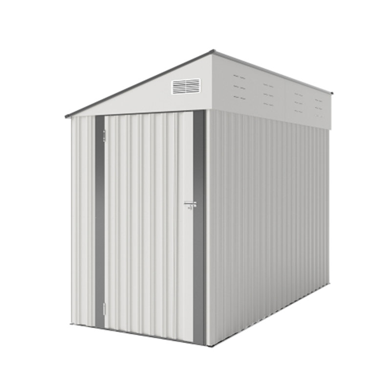 Remise de rangement optionnelle bicolore Campcraft - porte à charnière simple, structure solide, bonne ventilation, Blanc