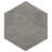 D'Anticatto Hex Notte 11" x 12-3/4" Porcelain Floor and Wall Tile
