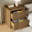 Ensemble 3 pièces commode 8 tiroirs et table de chevet 2 tiroirs-812800333