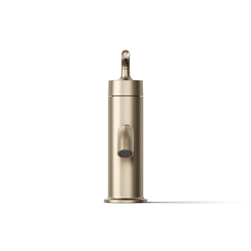 Purist® Single Hole Bathroom Faucet with Drain Assembly, Vibrant Brushed Bronze