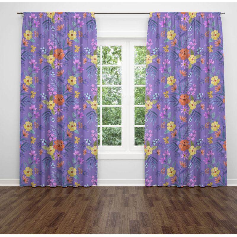 Paire de rideaux obscurcissant en polyester Tiffiny, L 20 po x L 61 po