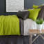 Stone Washed Linen Tailored Paneled Bed Skirt-39315082-39315086