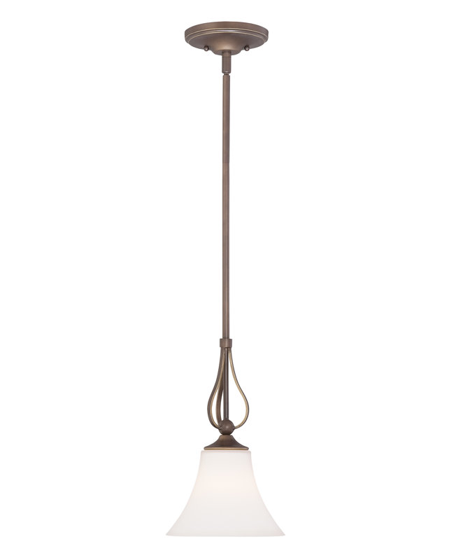 Luminaire suspendu conique à 1 lumière Niehoff, Nickel brossé
