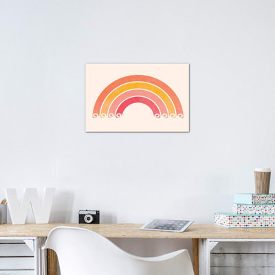«Retro Rainbow Waves» par Modern Tropical - impression d'art graphique