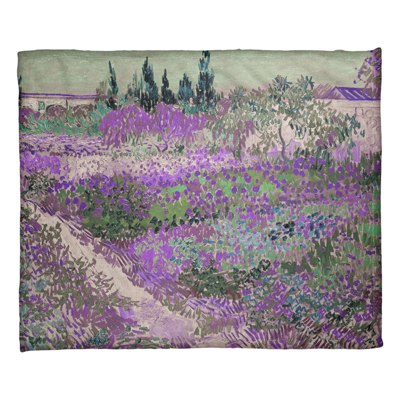  Jeté en laine Bluhender, Mauve