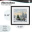 «Green Christmas Tree Truck», reproduction sous verre encadrée, design par Petal Prints Design-257044533-257044534
