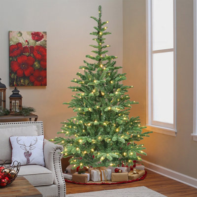 Arbre de Noël illuminé 7 pi