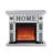 Acrylic diamond mirror fireplace cabinet, TV fireplace cabinet