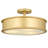Mara 3-Light Gold Leaf Semi-Flush Mount