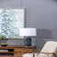 Lampe de table en verre Ellis D16,9 po x H 28 po