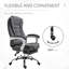 Fauteuil de direction avec repose-pieds, fauteuil d'ordinateur en tissu