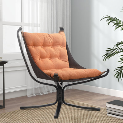 Fauteuil papillon capitonné en chenille de 29 po de largeur Graciani