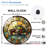 Stained Glass Turtle Wall Clock for Home Decor Art - 12'' Modern Glass Wall Clock