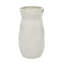 Vase moderne en céramique blanche Cosmoliving par Cosmopolitan, 12 x 6 x 6